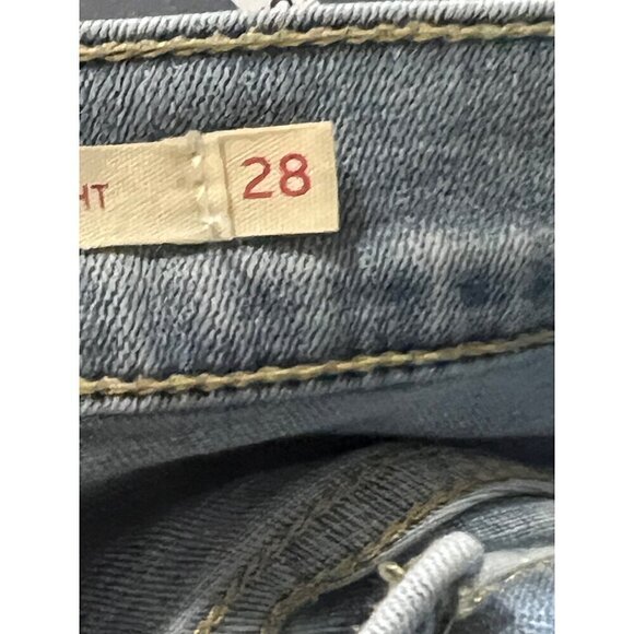 Levis Classic Straight Leg Jeans Light Wash Denim Size 28 - Picture 5 of 11